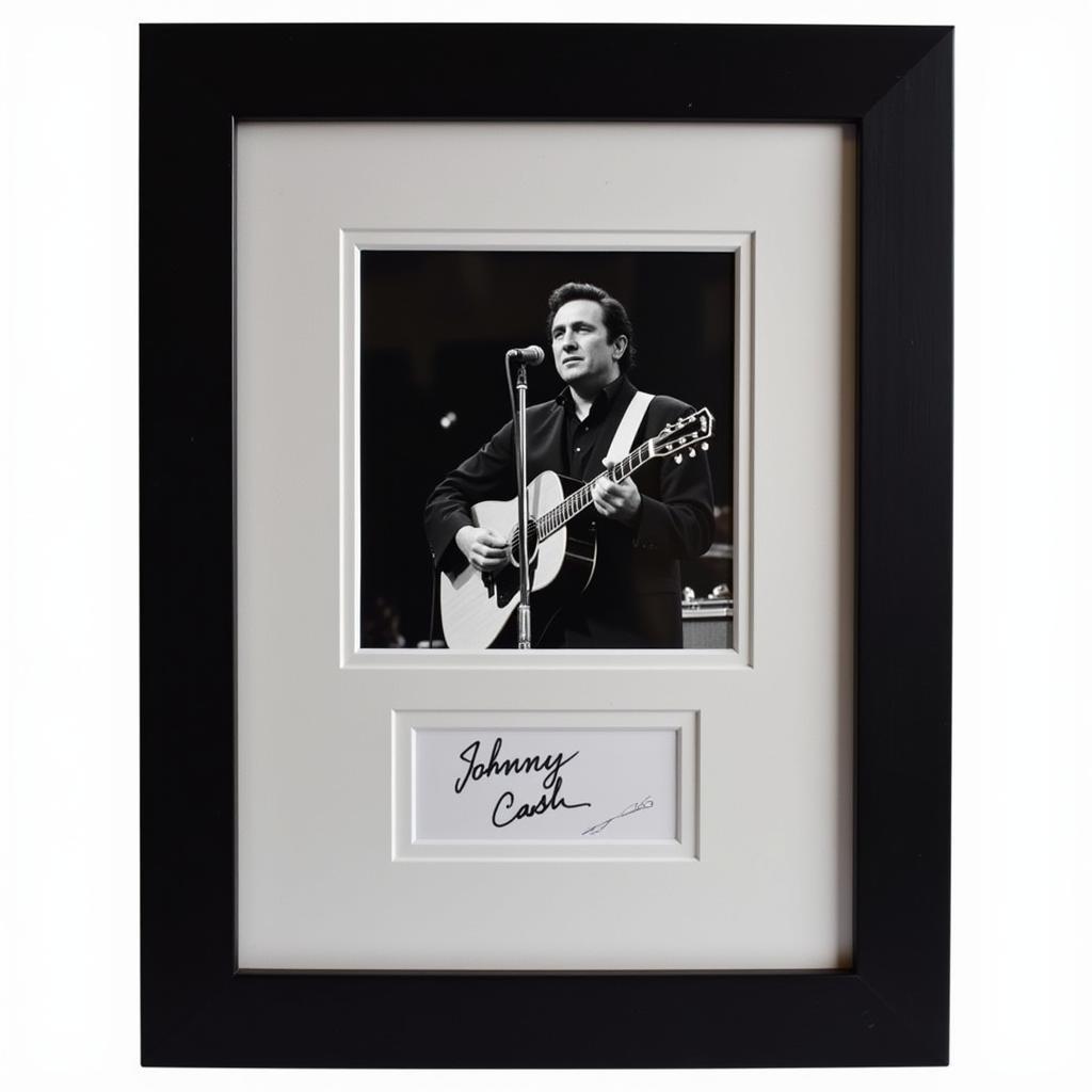 Johnny Cash Autographed Photograph