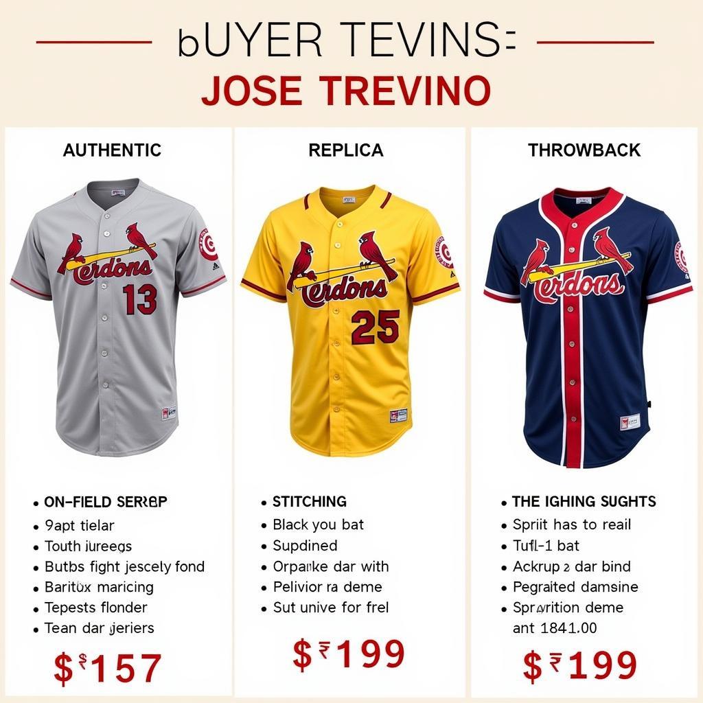 Jose Trevino Jersey Types: Authentic, Replica, and Throwback