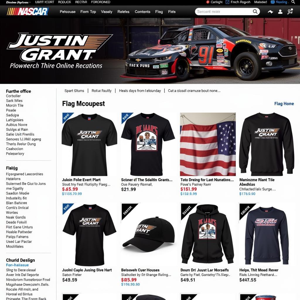 Justin Grant Official Merchandise Online Store