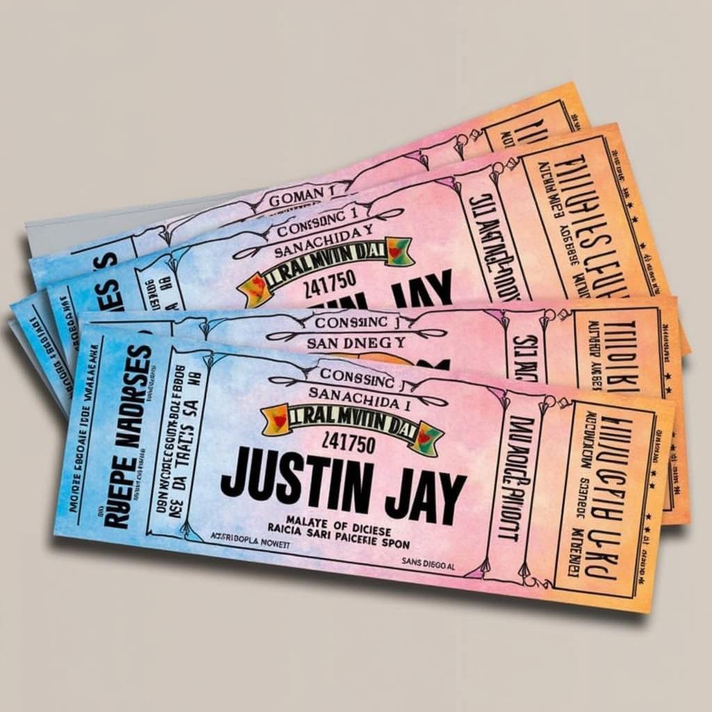 Tickets for a Justin Jay San Diego event