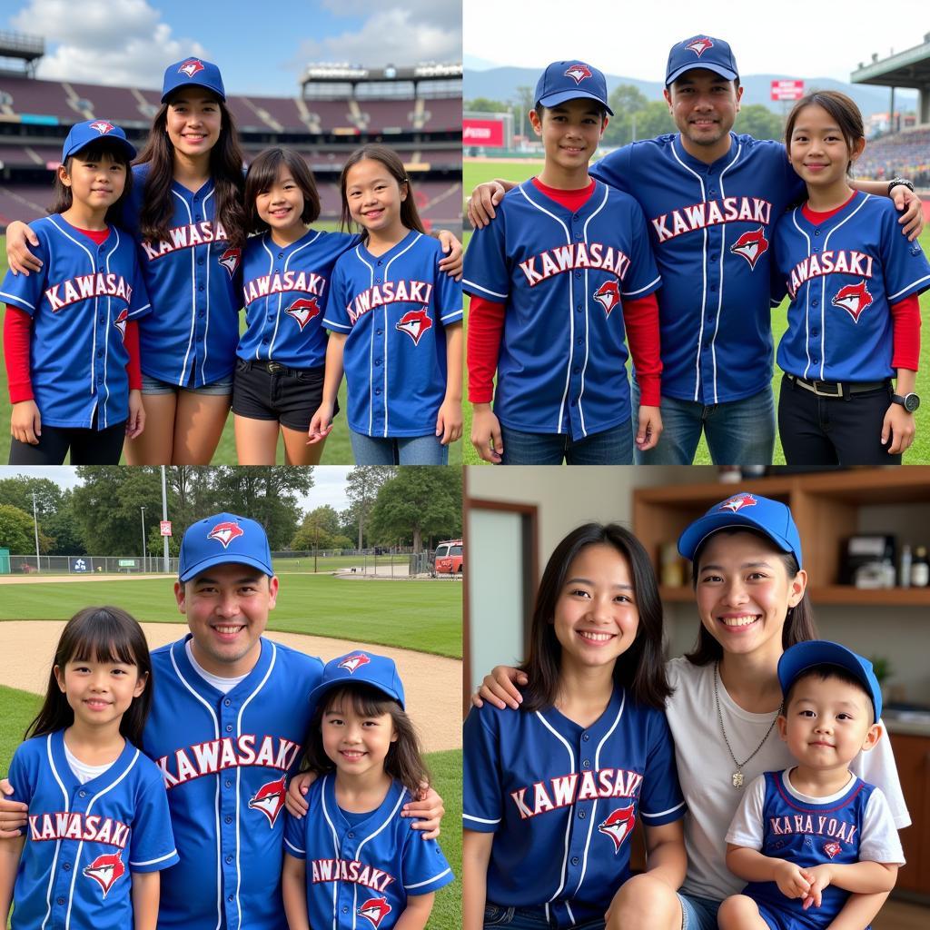 Fans Wearing Kawasaki Jays Jerseys