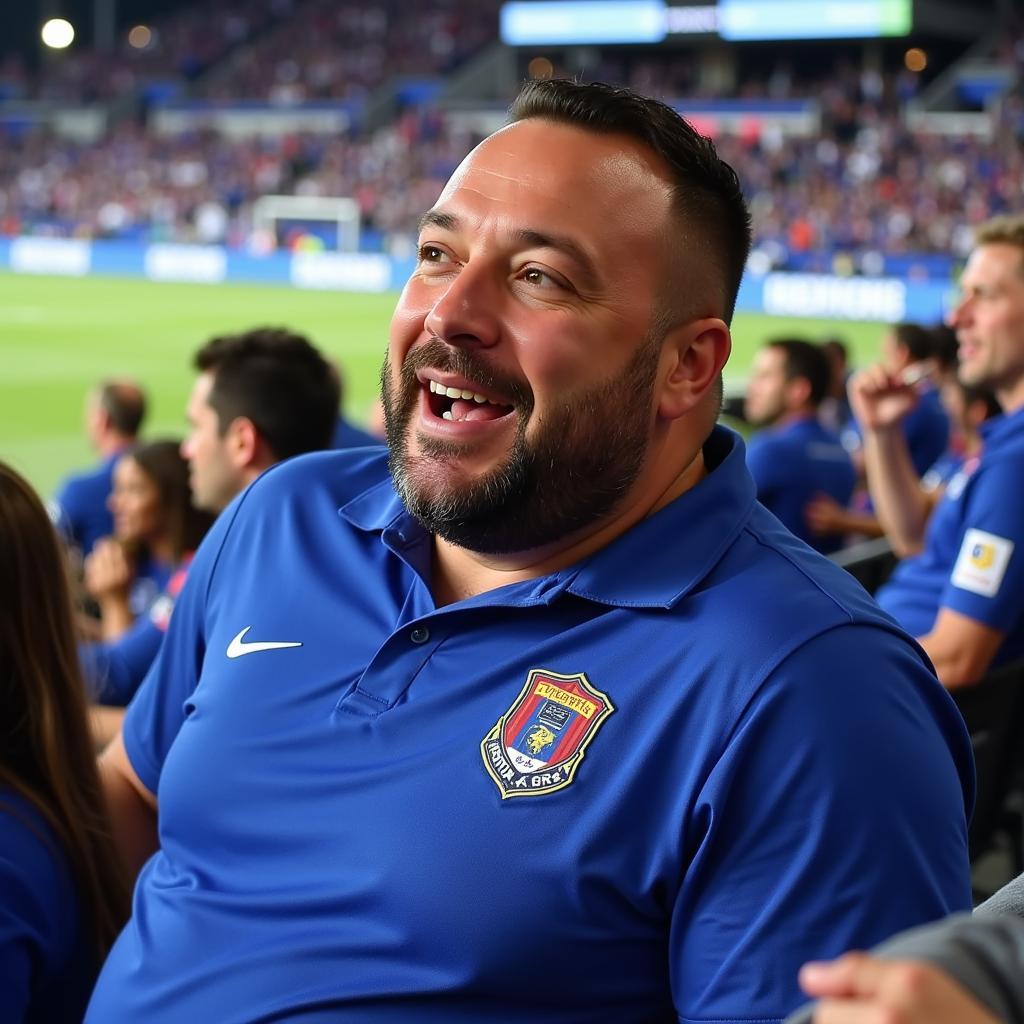 Kevin James at a Sporting KC game