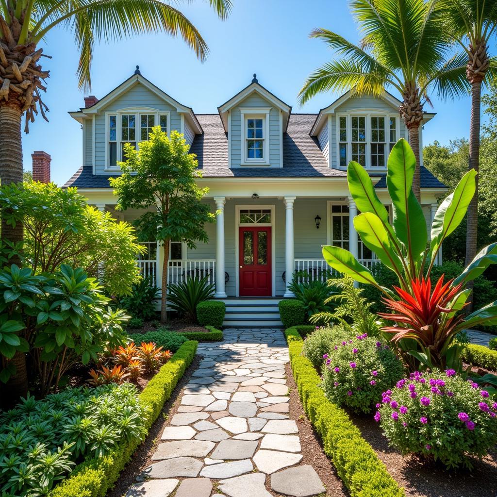 Key West Historic Home with Lush Tropical Garden