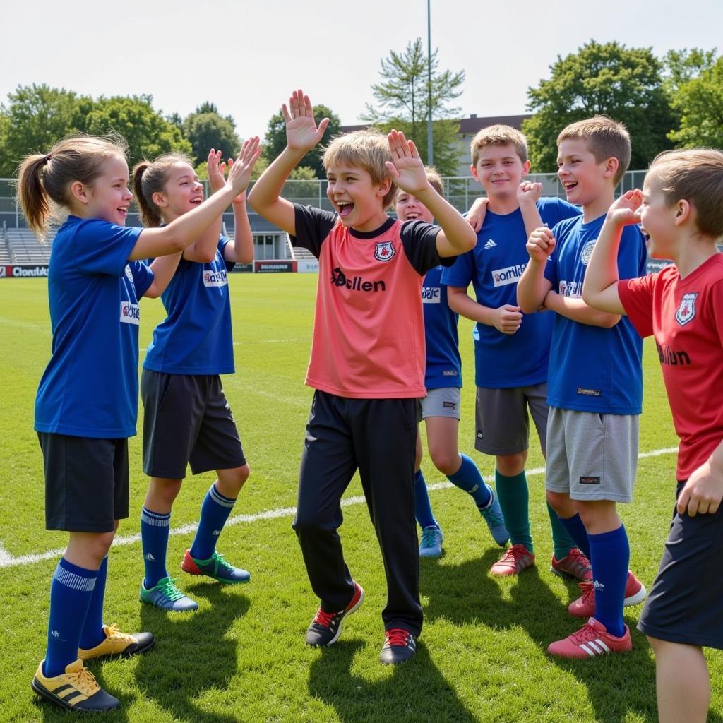 Kids Rochester Crew Celebrating a Goal