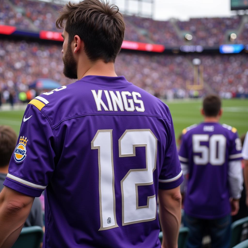 Kings Burger King Jersey at a Football Game