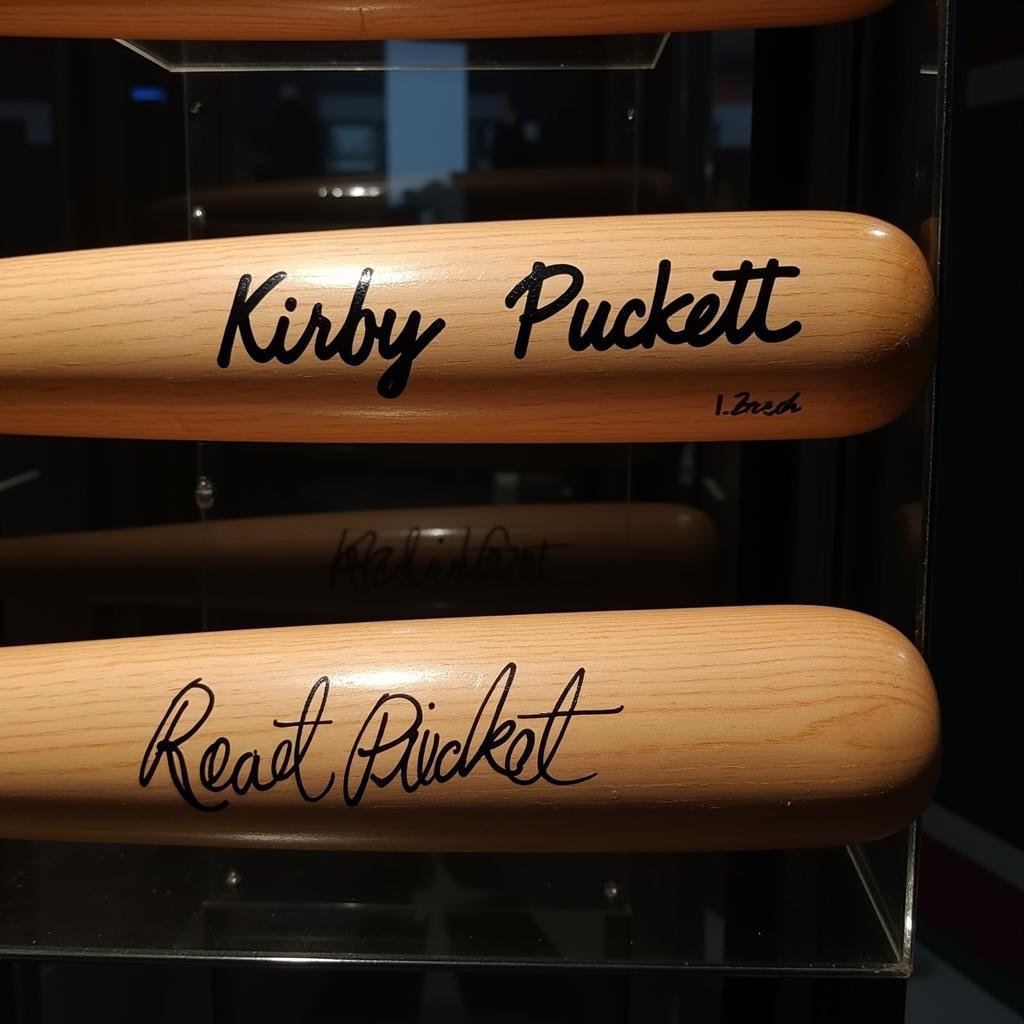 Kirby Puckett Bat Display Case