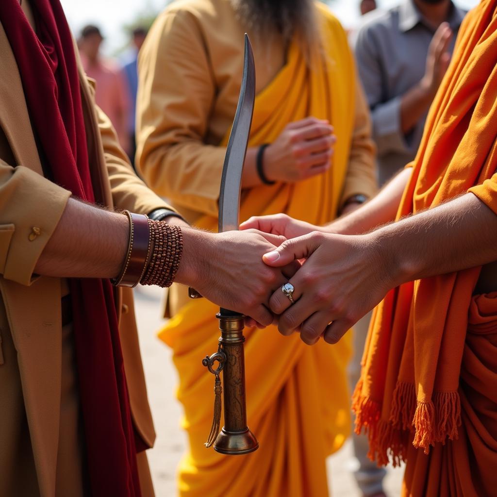 Kirpan Ceremony in Sikhism