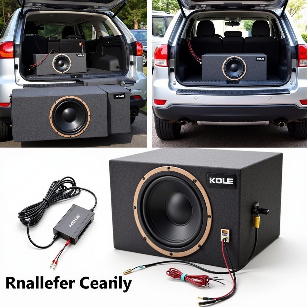 Kole Subwoofer Installation in Car