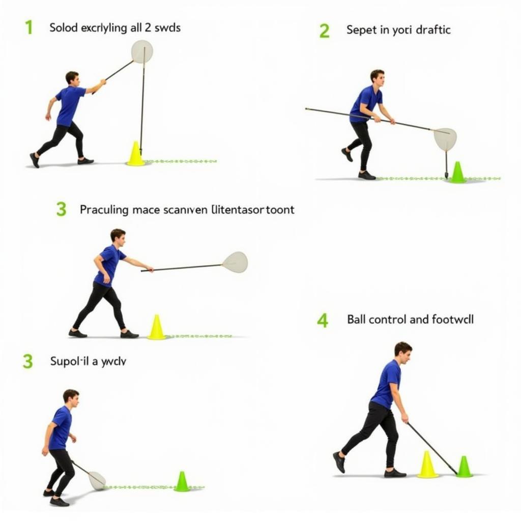 La Sword Training Drills for Footballers - Cone drills and solo practice