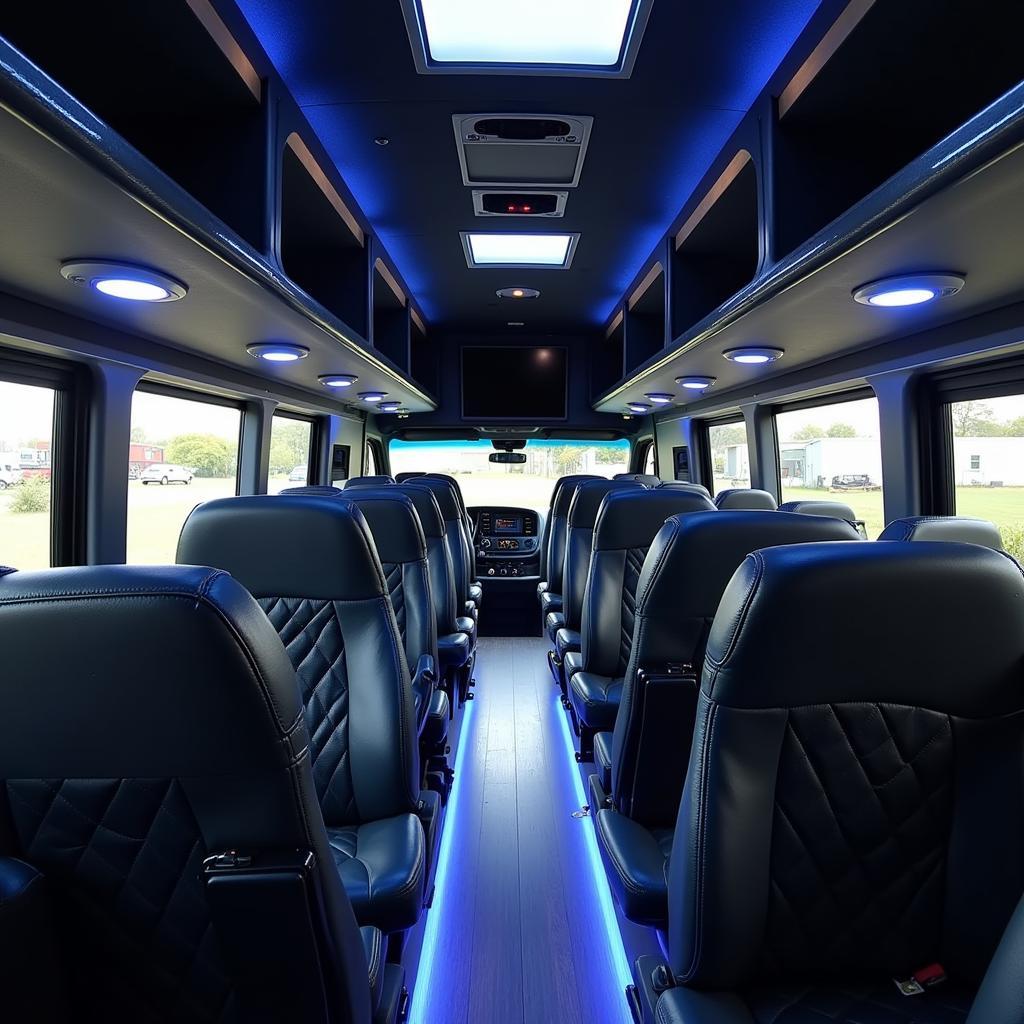 Lakeland Charter Bus Interior Amenities