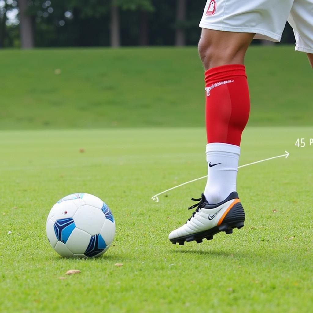 Passing Accuracy with a Large Clear Ball