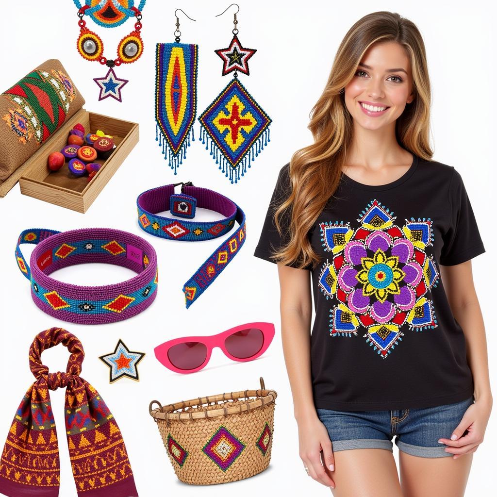 Assortment of Latina-inspired fashion accessories