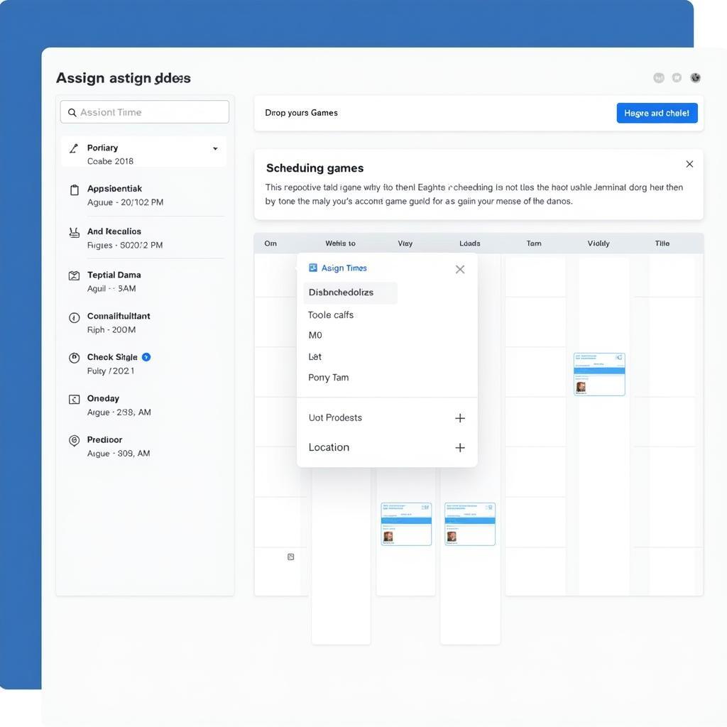 League Admin Pro Scheduling Interface