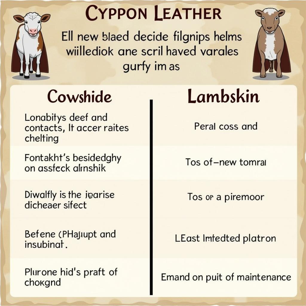 Comparing Different Leather Types