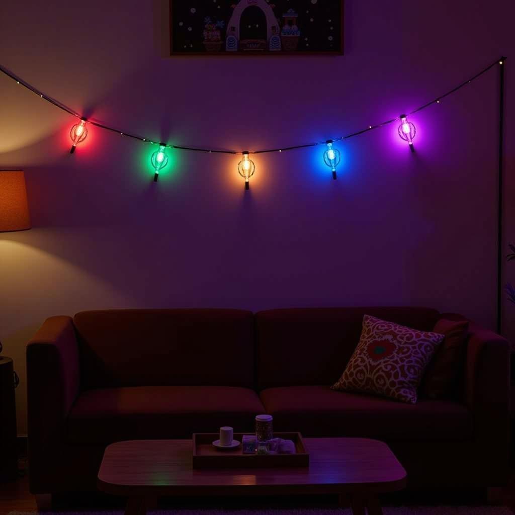 LED Cactus Jack String Lights as Party Decor