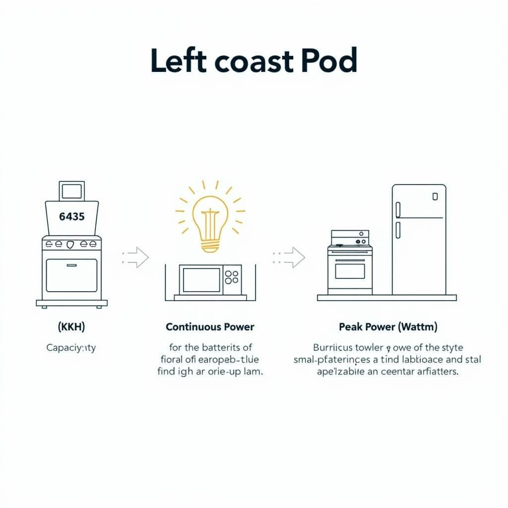 Left Coast Pod Battery Capacity and Power Ratings