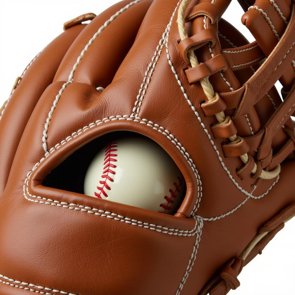 Left-Handed Pitching Glove Pocket Design