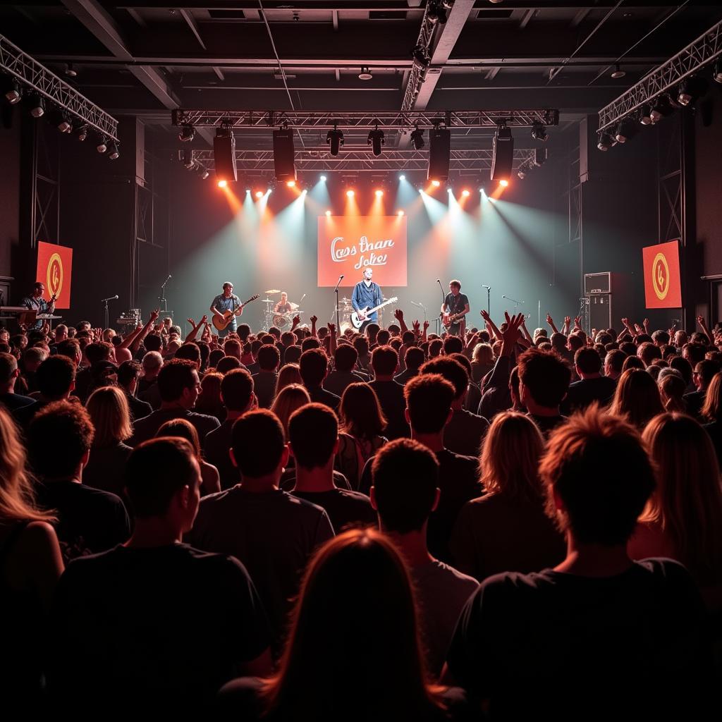 Less Than Jake Fans Enjoying a Concert in Cincinnati