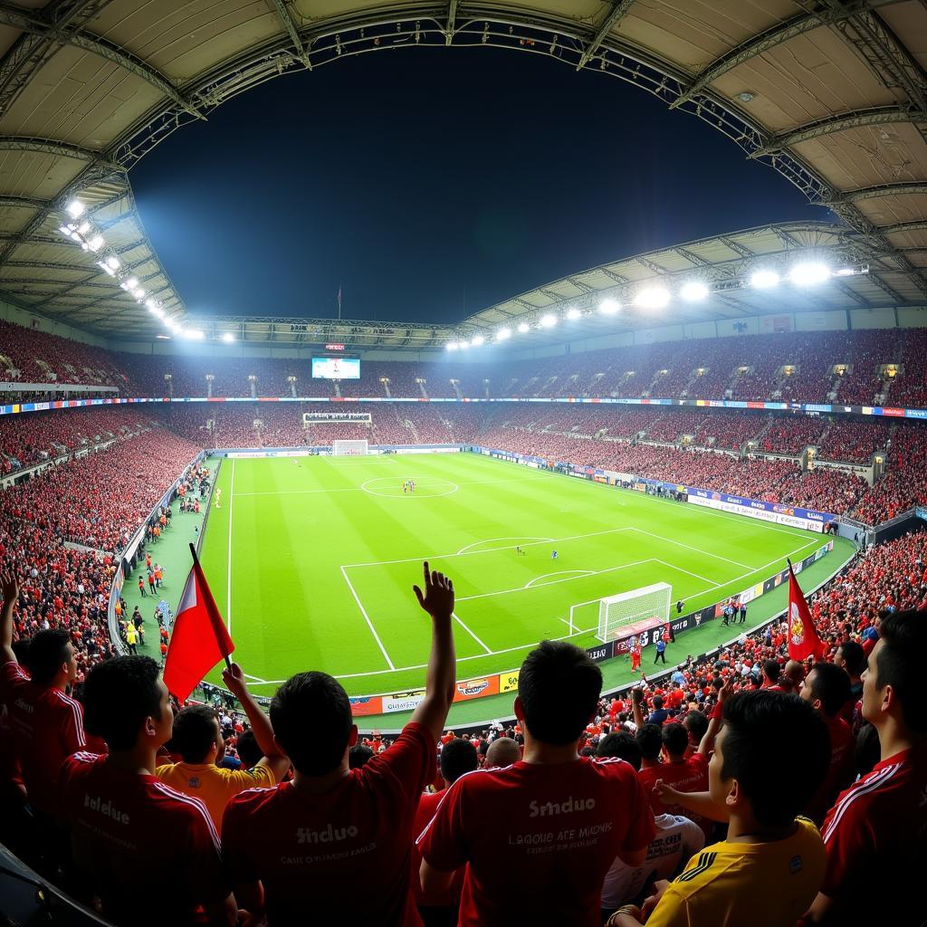 Liga MX Ball 2024: Passionate Fans in the Stadium