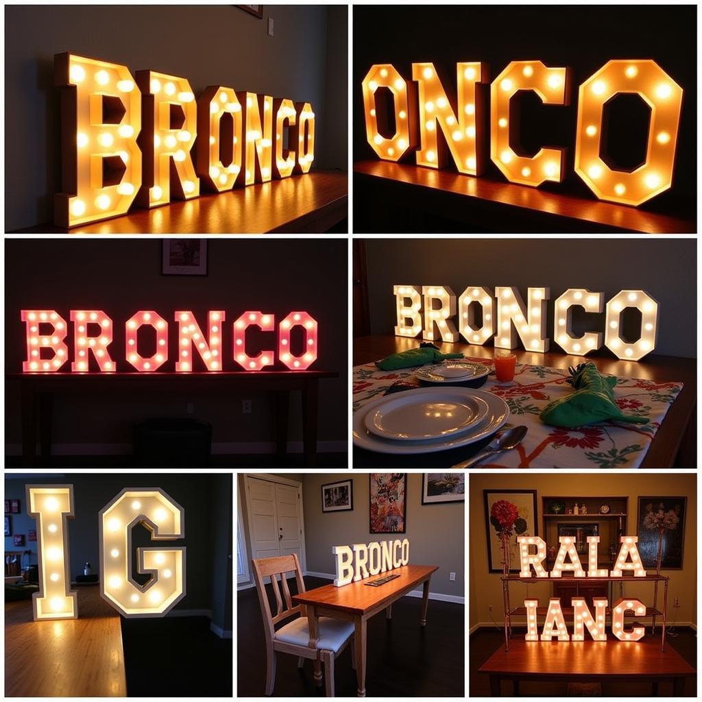 Creative Display Ideas for Bronco Letters