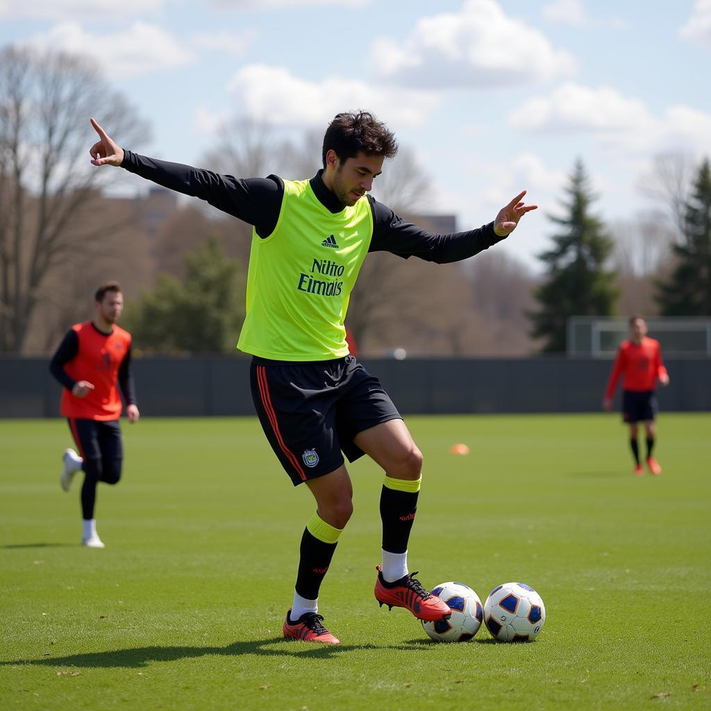 Lil Nacho demonstrates his incredible passing accuracy