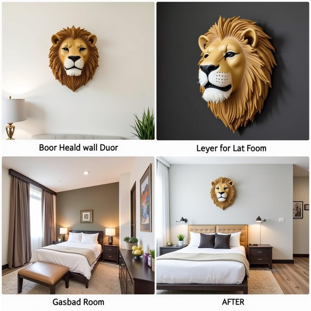 Lion Head Wall Mount Display Ideas