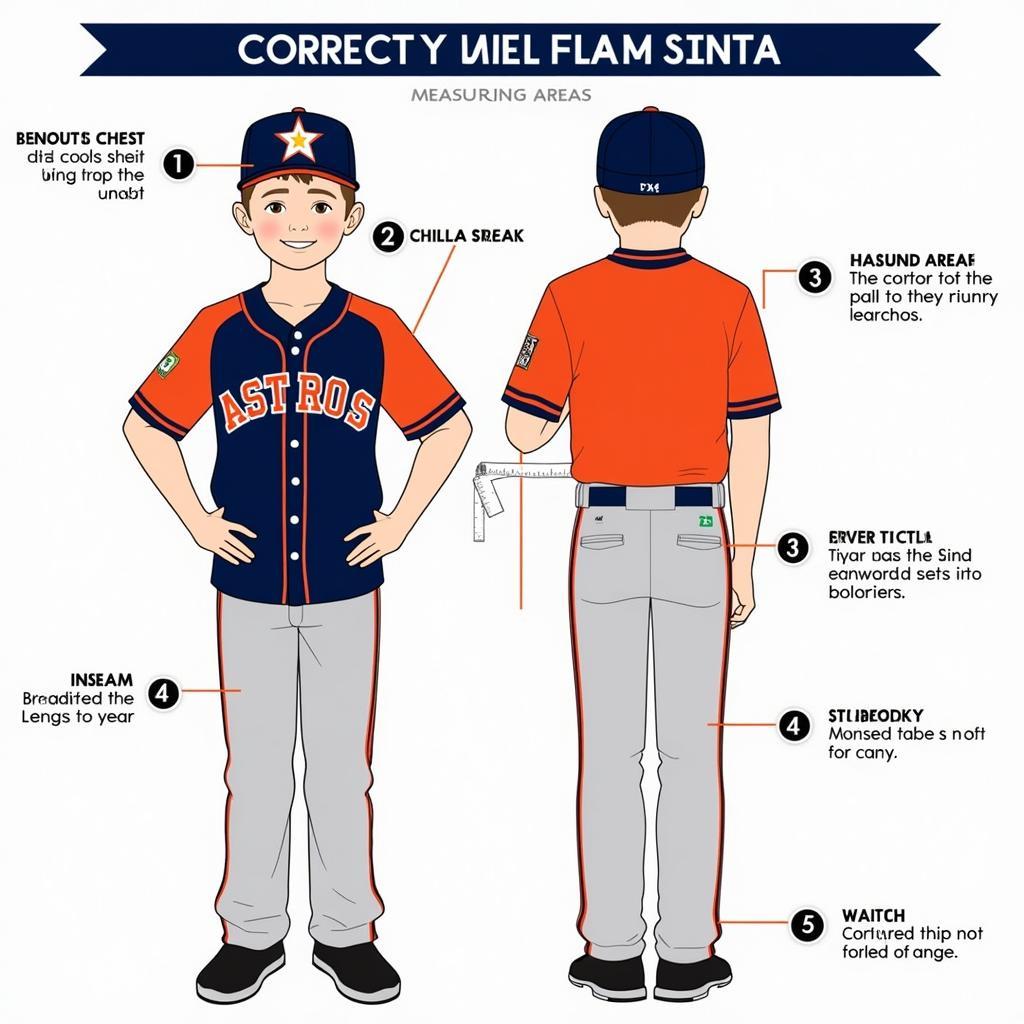 Little League Astros Uniforms Fitting Guide