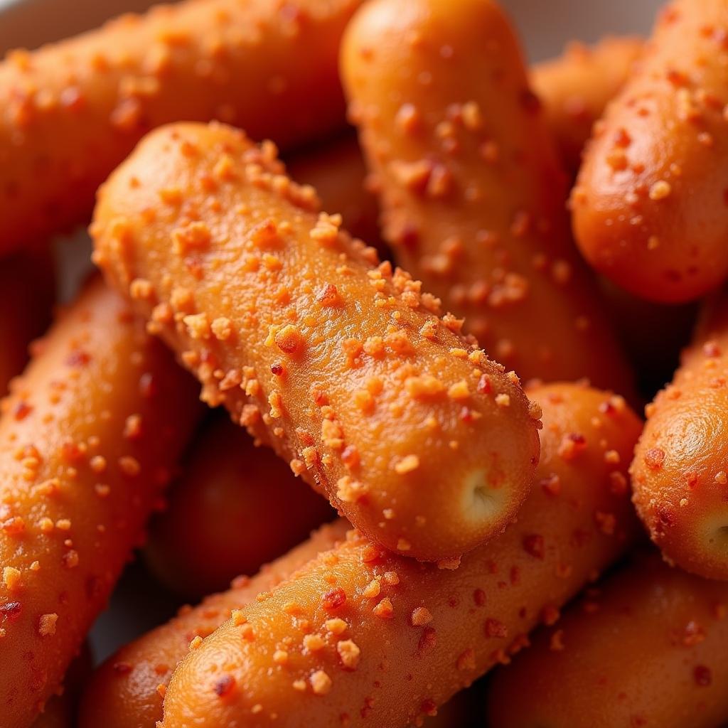 Close-up of Long John Silver's Red Hots