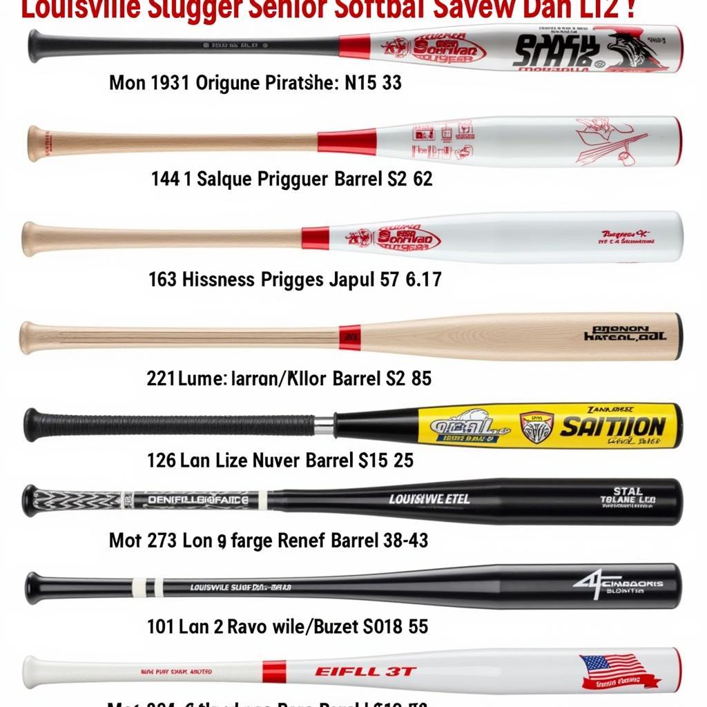 Different Types of Louisville Slugger Senior Softball Bats