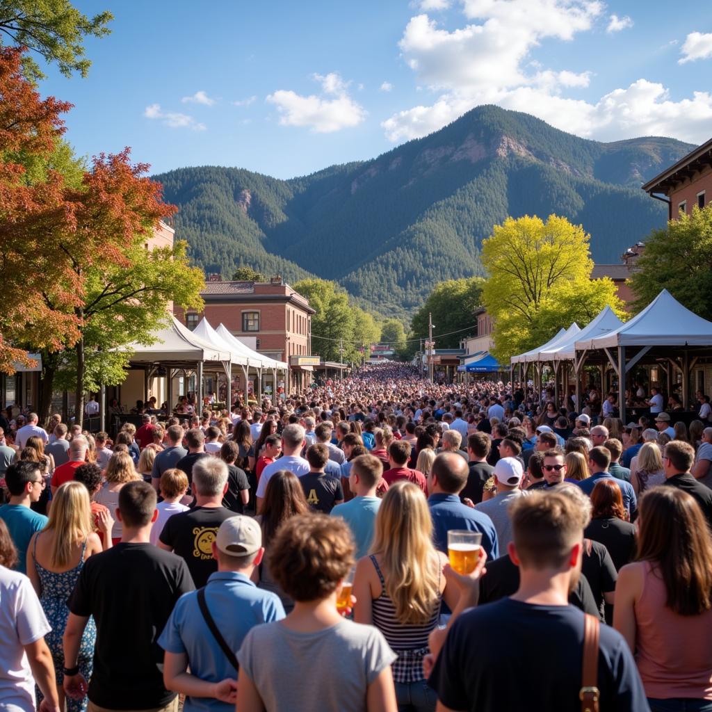 Enjoying the Manitou Springs Beer Festival