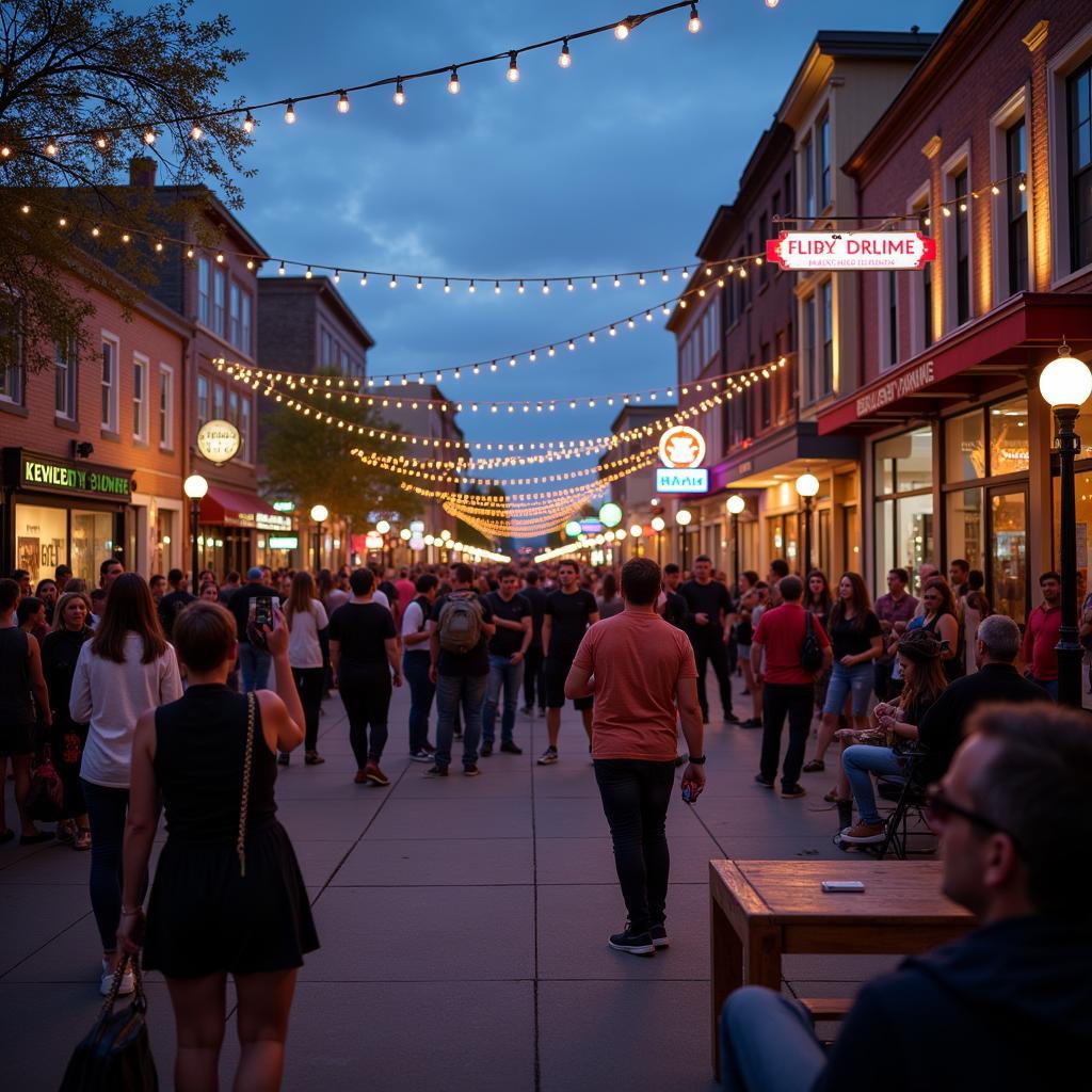 Street Performers Entertaining Crowds During Mantua Big Night Out 2024