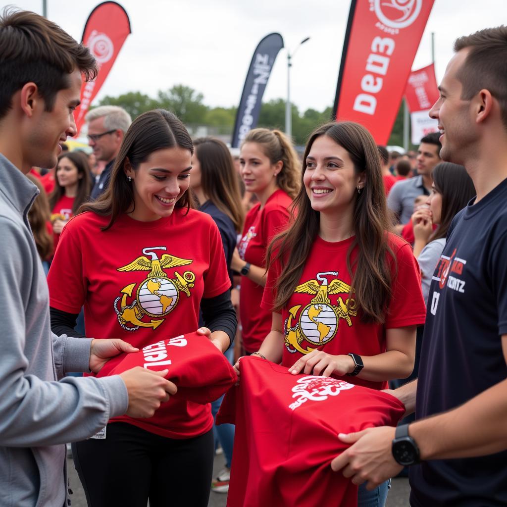 Marines Free Shirt Event