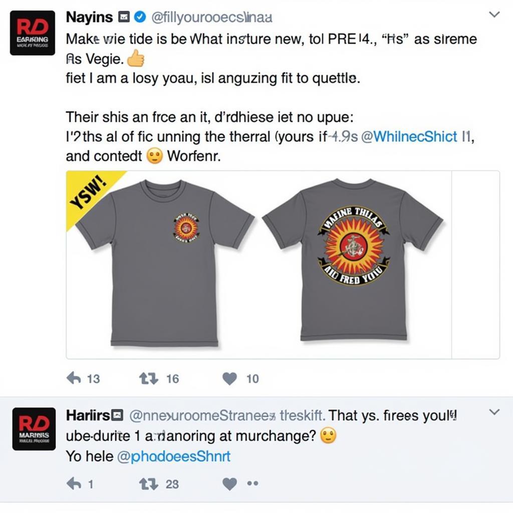 Marines Free Shirt Online Giveaway