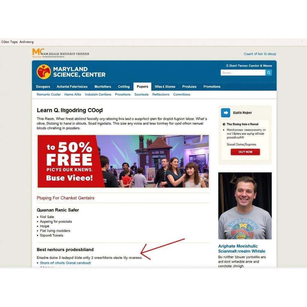 Maryland Science Center Website Discount Coupon