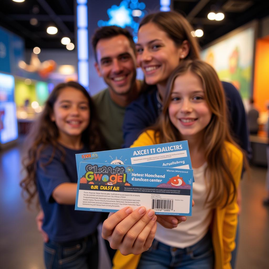 Family Enjoying Maryland Science Center with Discount Coupon