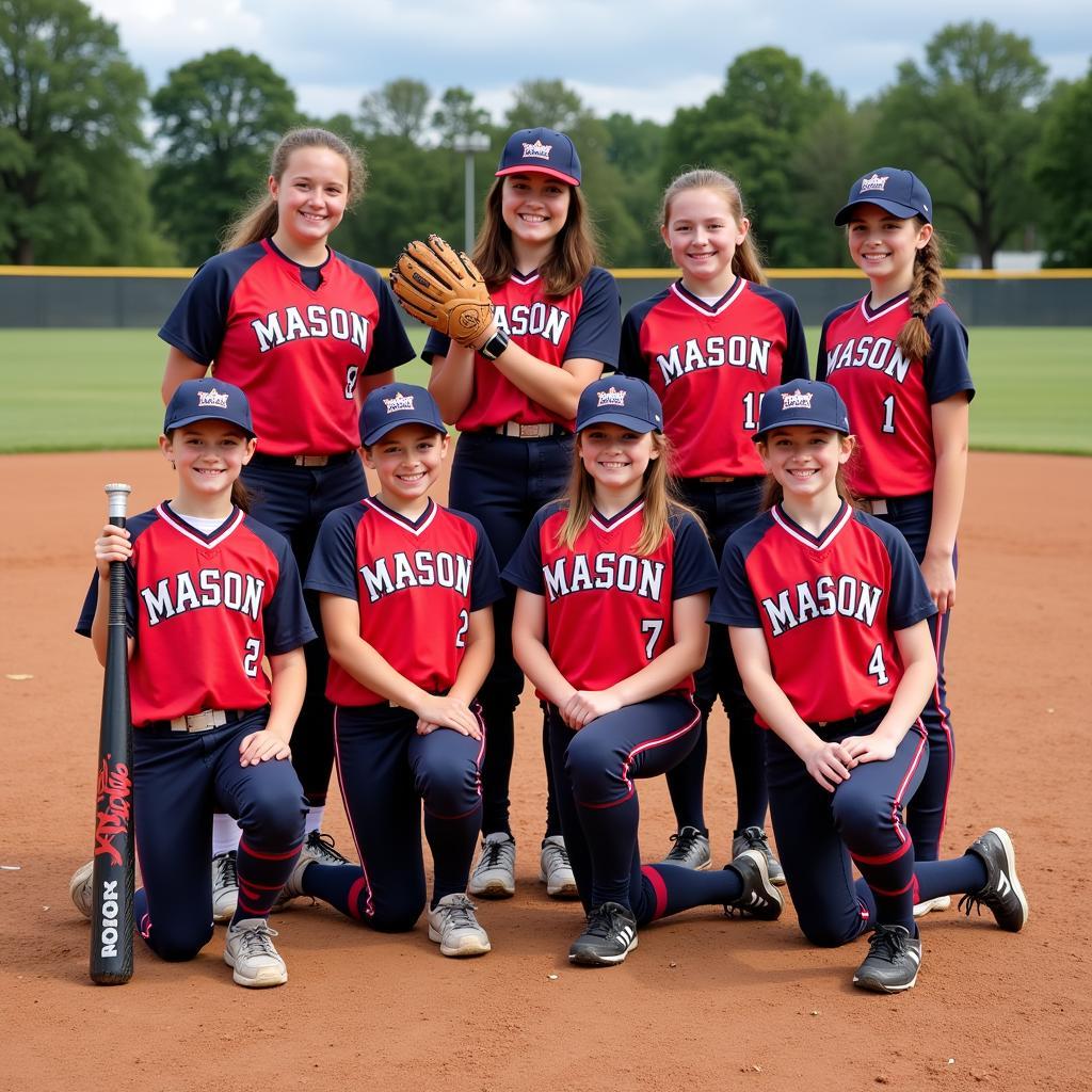 Mason Youth Softball Team Photo