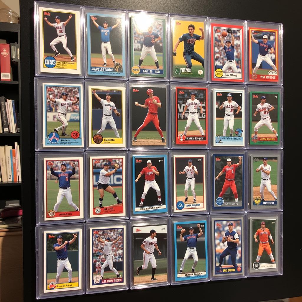 Displaying a Matte Sports Card Collection