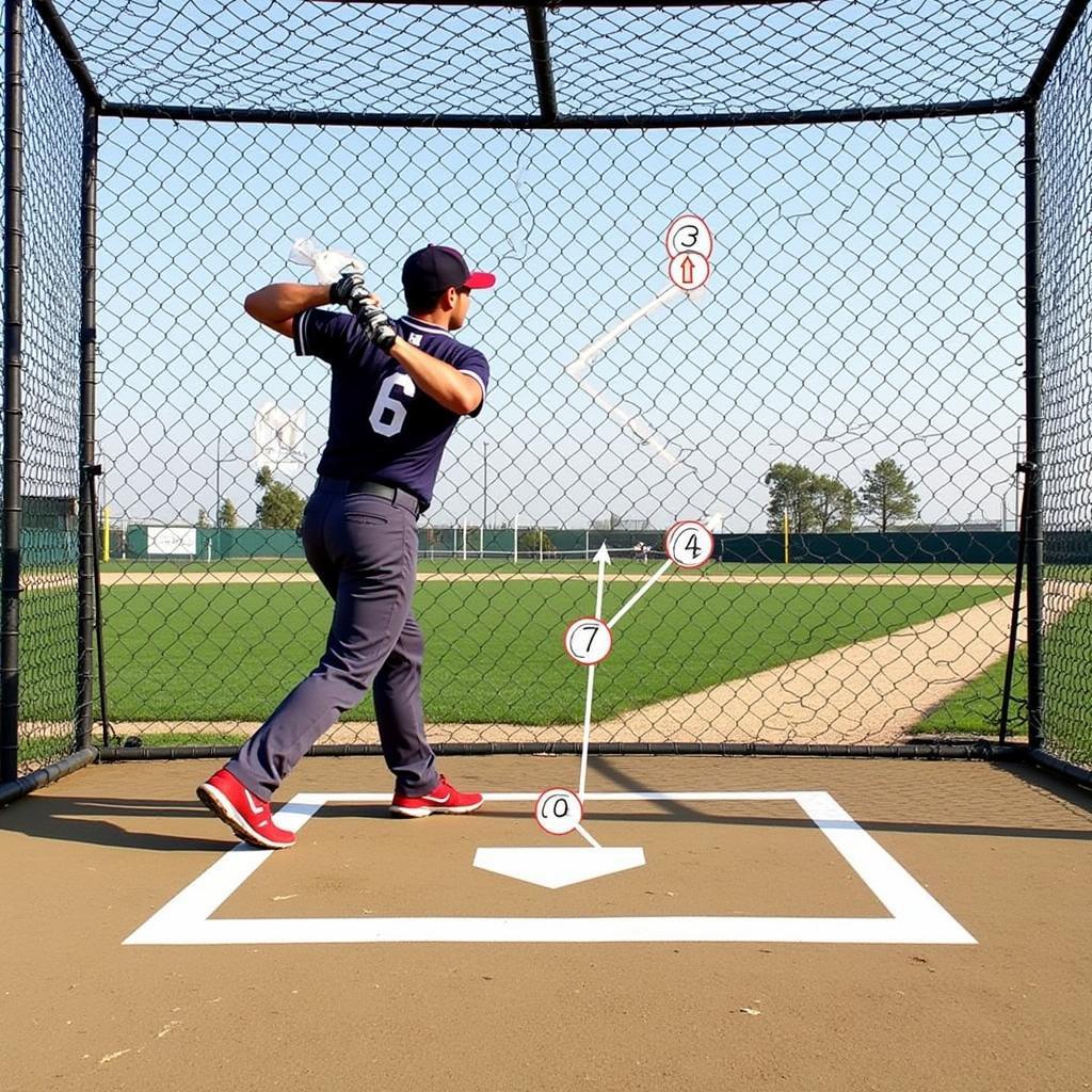 Tips for maximizing your batting cage session with visualizations and practice drills