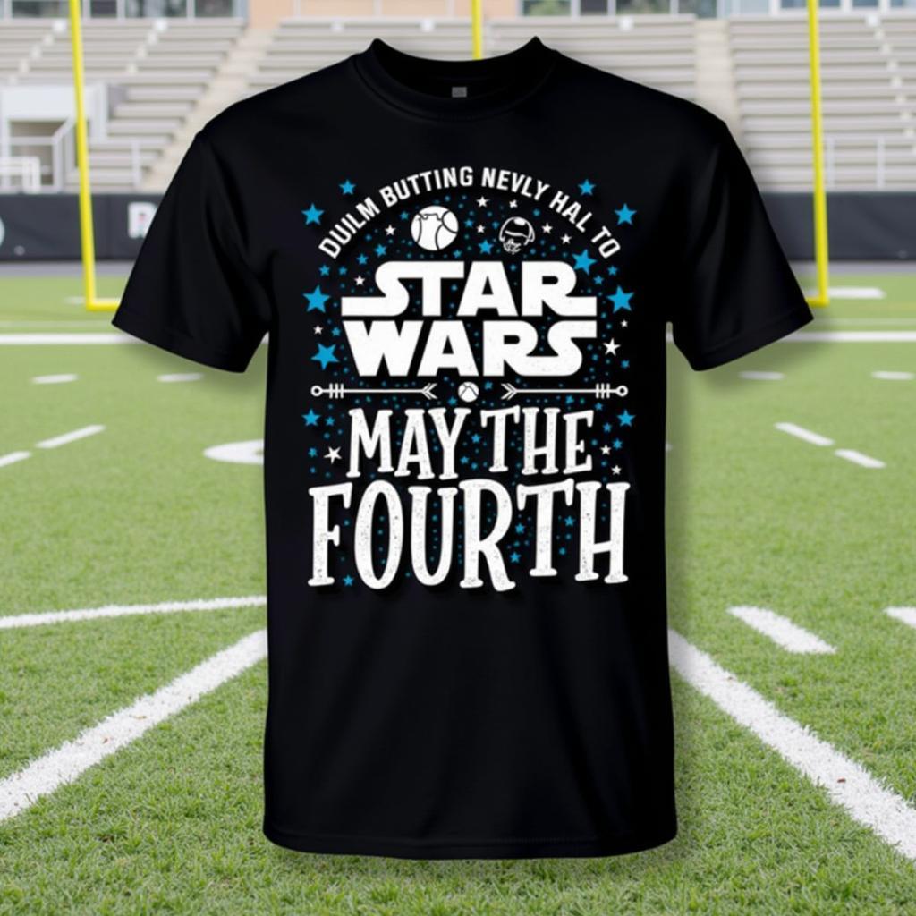 May the Fourth Shirt with Football Design