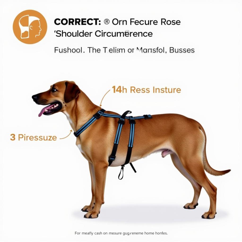 Measuring a dog's shoulder for a correct brace fit