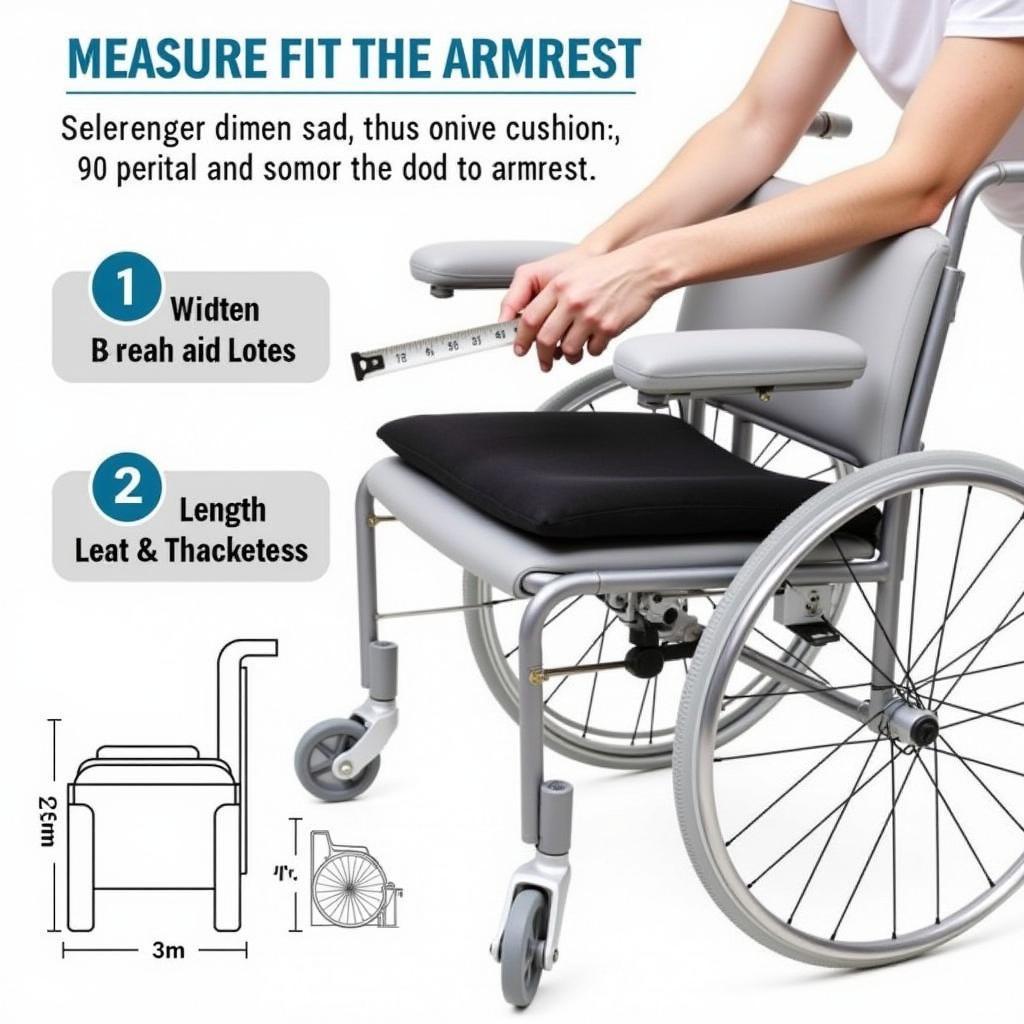 Measuring Wheelchair Armrests for Cushions