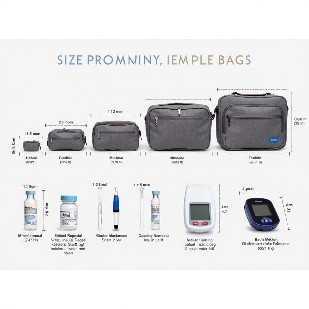 Different Sizes of Insulated Medical Travel Bags