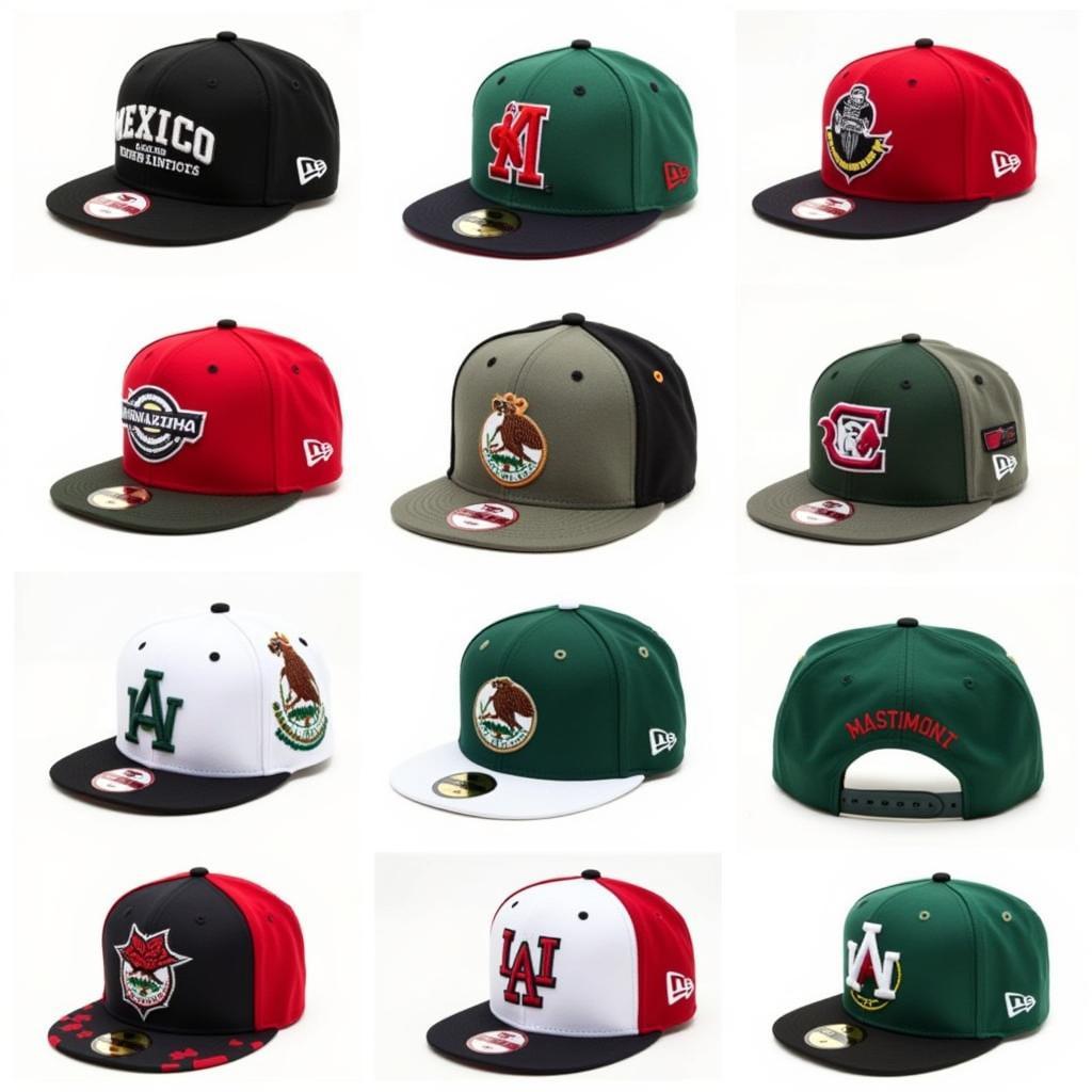 Variety of Men's Mexico Baseball Hats