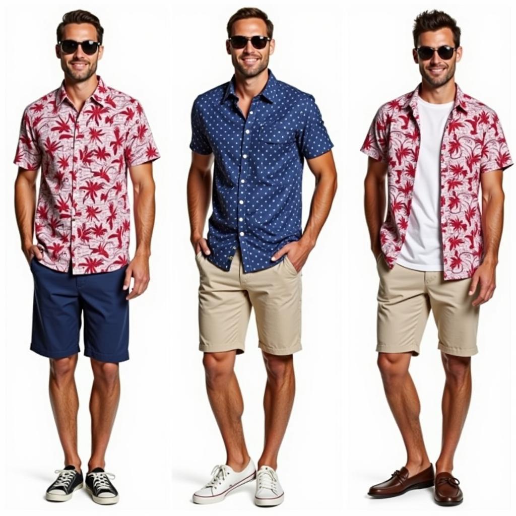 Men's Patriotic Hawaiian Shirt Styling Ideas