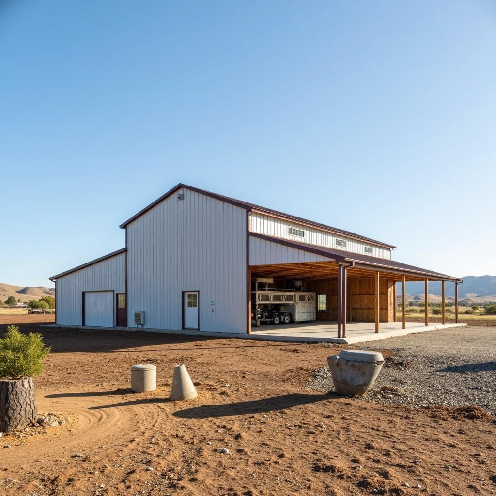 Agricultural Metal Barn in San Diego County