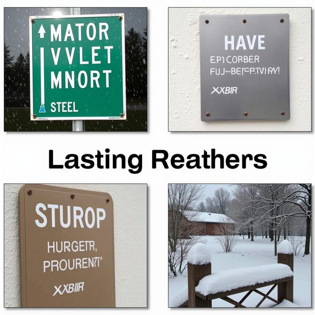 Durable Metal Security Signs for Outdoor Use