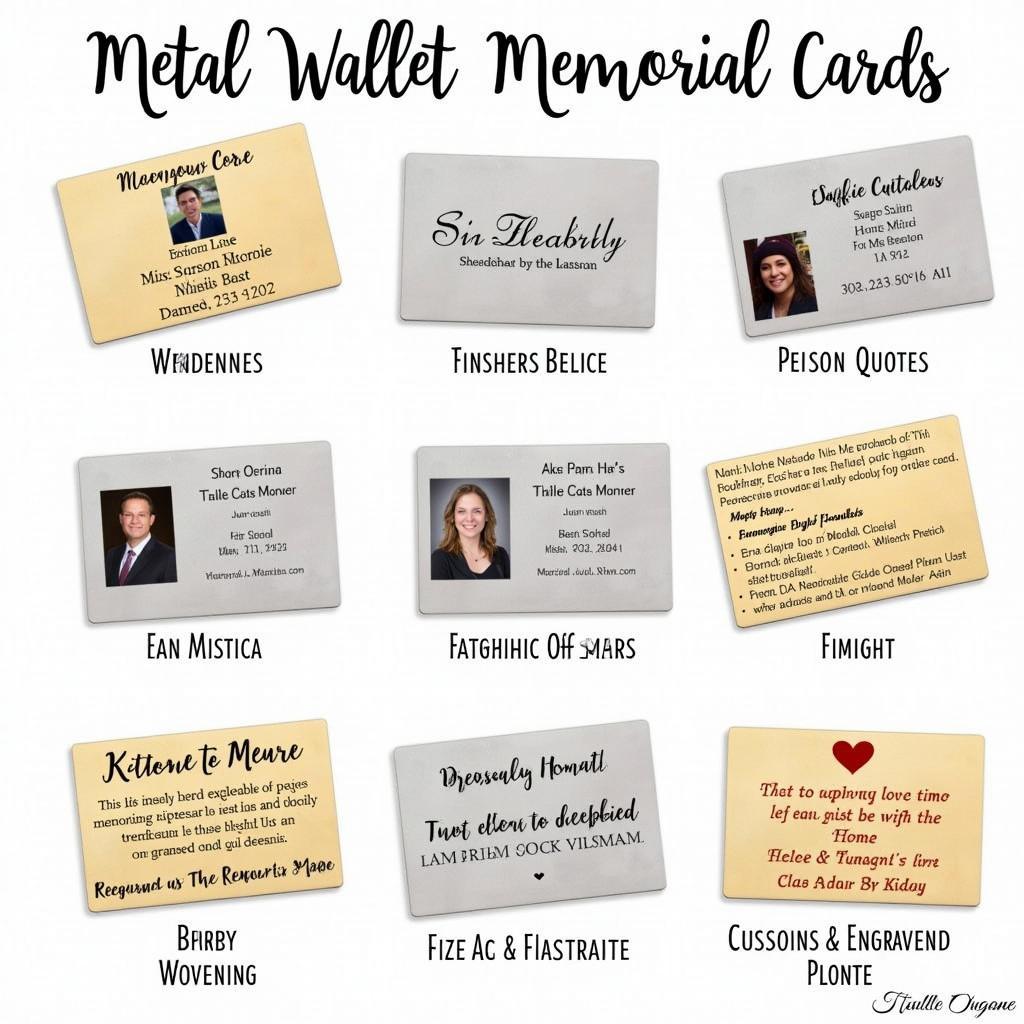 Metal Wallet Memorial Cards: A Lasting Tribute