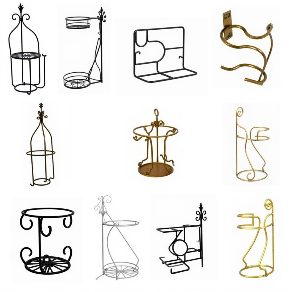 Different Styles of Metal Wine Bottle Holders