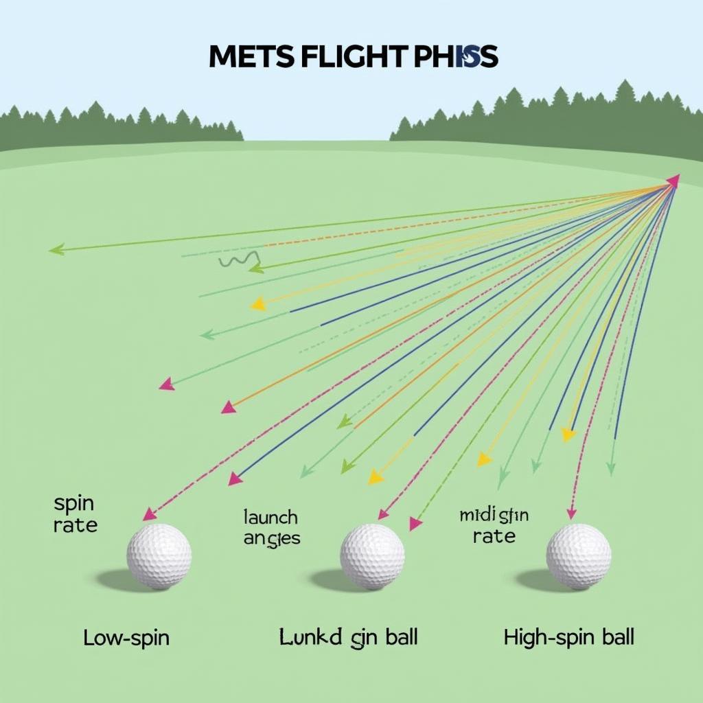 Mets Golf Ball Flight Trajectory Comparison