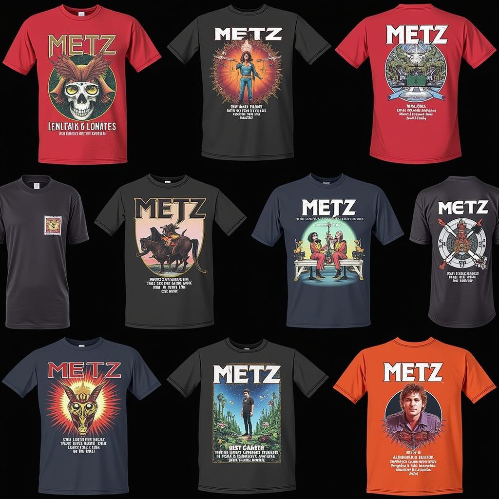 Metz Band T-Shirt Design Variations